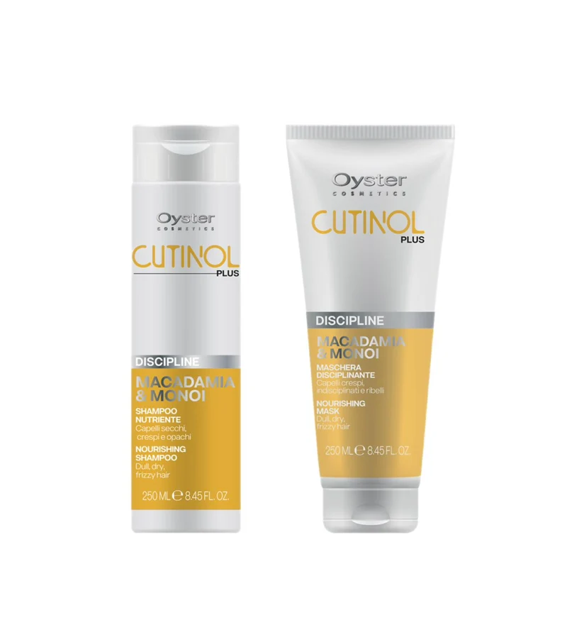 OYSTER CUTINOL PLUS DISCIPLINE KIT SHAMPOO 250ML E MASCHERA 250ML