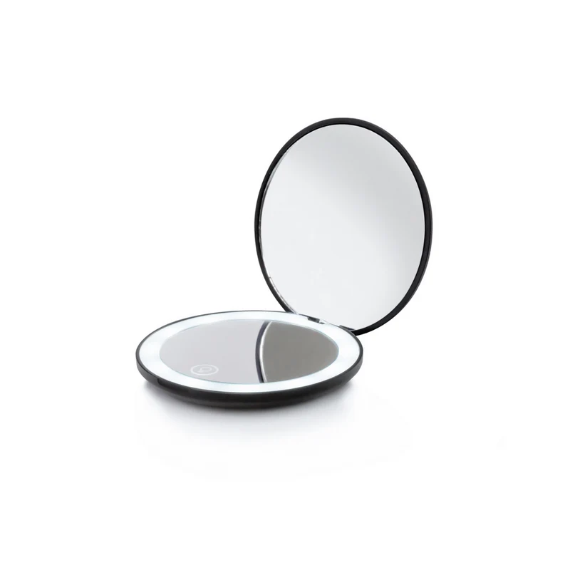 Labor specchio nero portatile con led