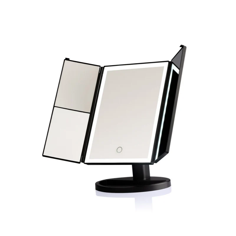 Labor specchio makeup a 3 ante con luci led
