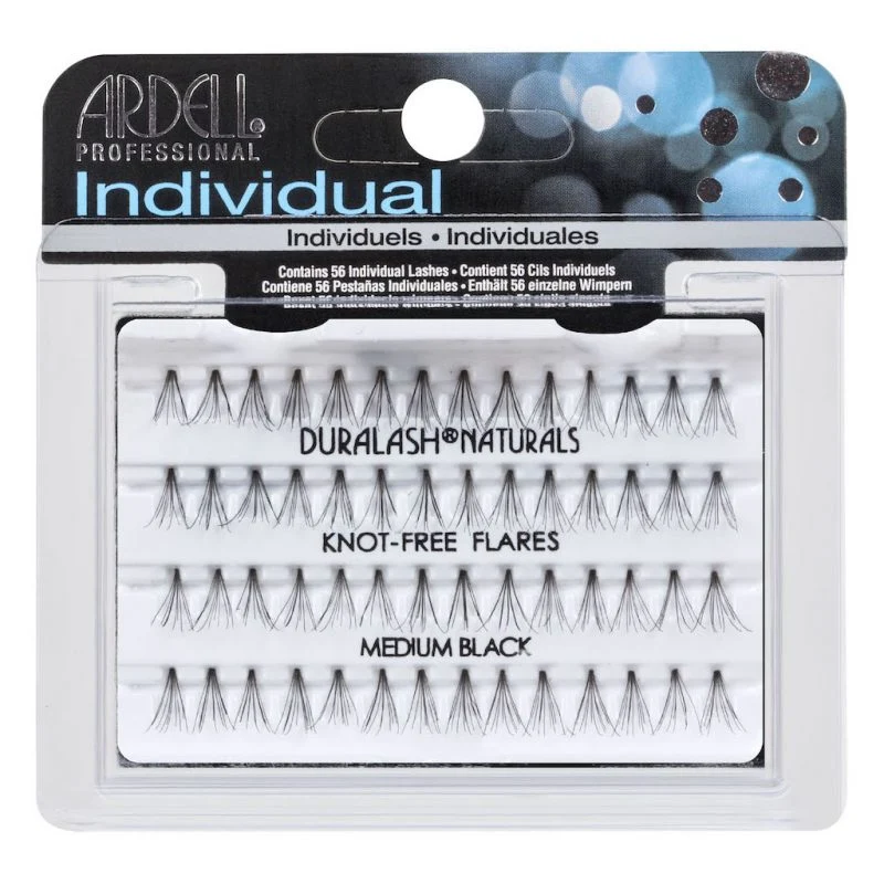 Ciglia Finte Individual Lashes Knot-Free Natural Medium Black Ardell Professional