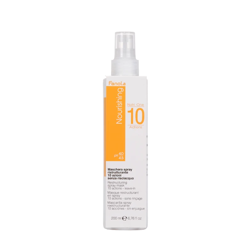 FANOLA NOURISHING MASCHERA SPRAY 10 AZIONI LEAVE-IN RISTRUTTURANTE 200ML