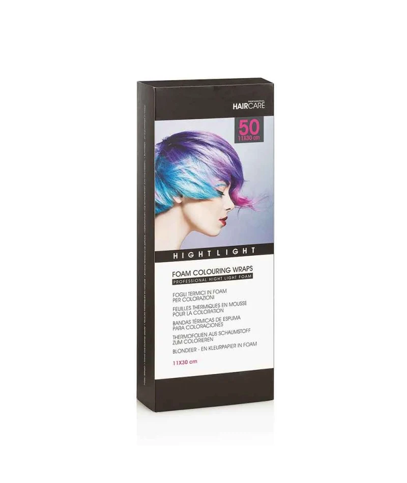Fogli Termici Per Colorazione Foam Colouring Wraps 11X30Cm, 50Pz Xanitalia