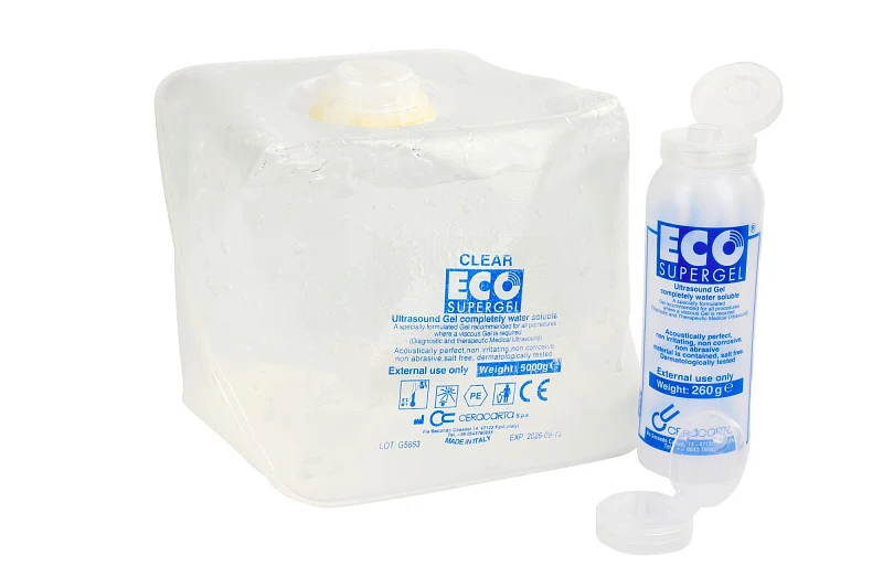ECO SUPERGEL GEL TRASPARENTE PER ULTRASUONI E LUCE PULSATA - 5 LT
