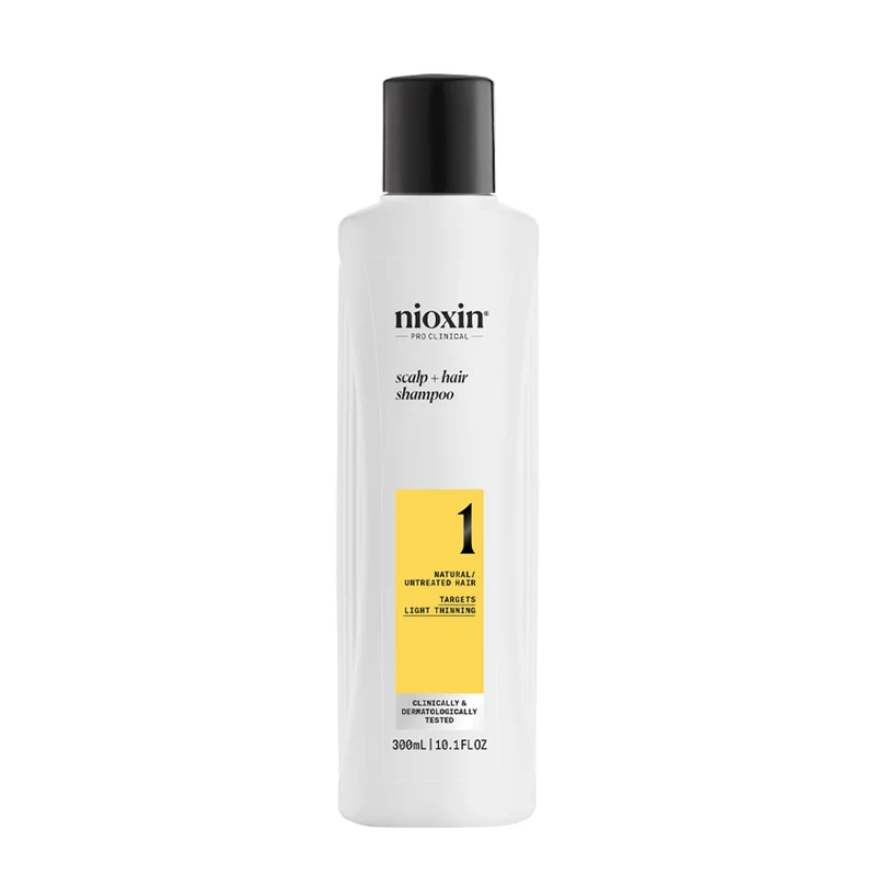 Nioxin Sistema 1 Scalp + Hair Shampoo 300ml - shampoo anti assottigliamento lieve