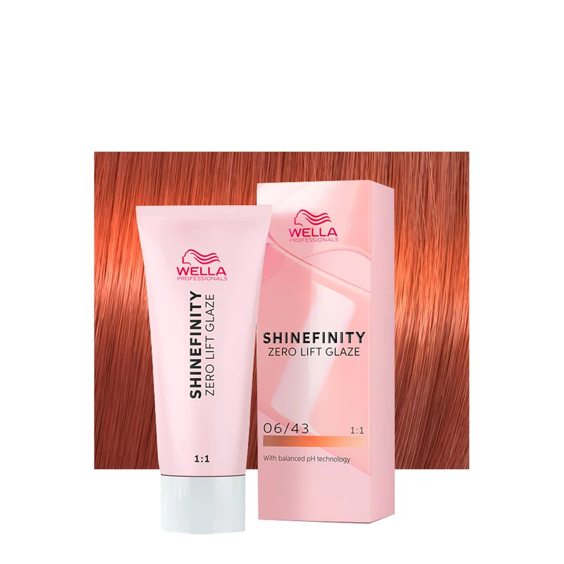 Wella Shinefinity Copper Sunset 06/43 Biondo Scuro Rame Dorato 60ml - colore demi-permanente