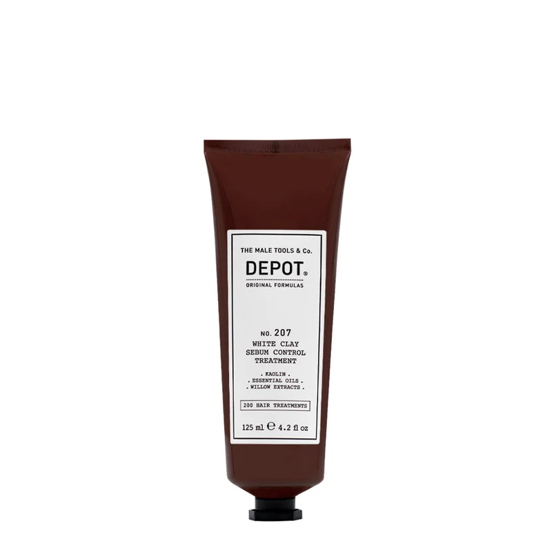 Depot Hair Treatments No.207 White Clay Sebum Control Treatment 125ml - trattamento argilla bianca cute e capelli grassi