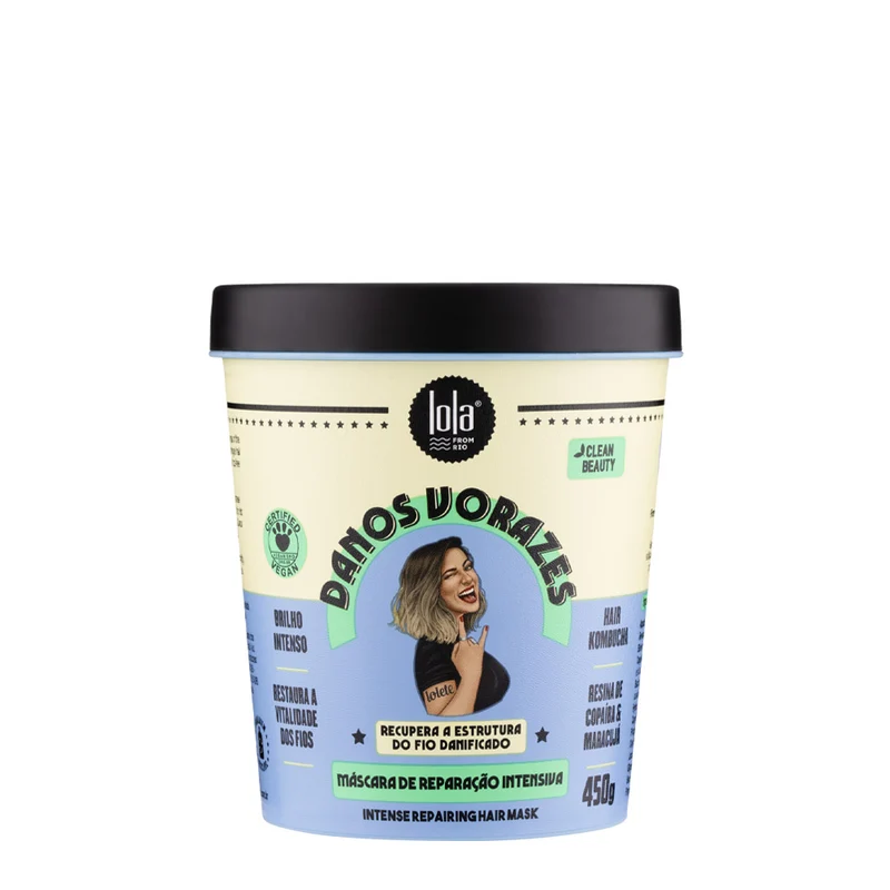 Lola From Rio Danos Vorazes Máscara De Reparação Intensiva 450gr - maschera ristrutturante intensiva