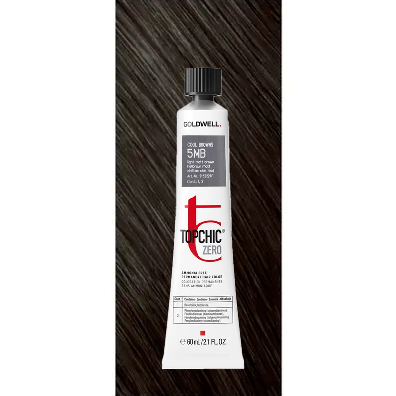 5MB Topchic Zero Light Matt Brown tb 60ml - colorazione permanente senza ammoniaca