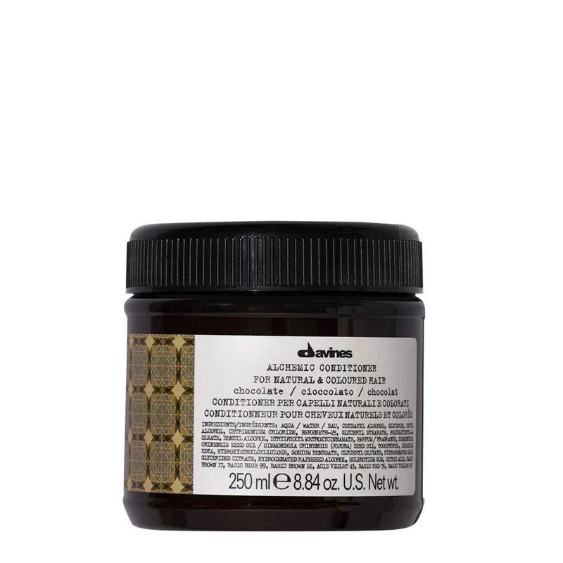 Davines Alchemic Conditioner Chocolate 250ml - balsamo riflessante capelli colorati e naturali