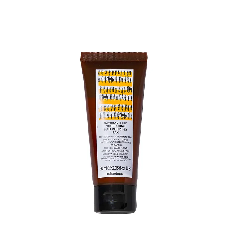 Davines Naturaltech Nourishing Hair Building Pak 60ml - trattamento ristrutturante per capelli danneggiati
