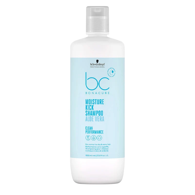 Schwarzkopf BC Bonacure Moisture Kick Shampoo Aloe Vera 1000ml - shampoo per capelli secchi