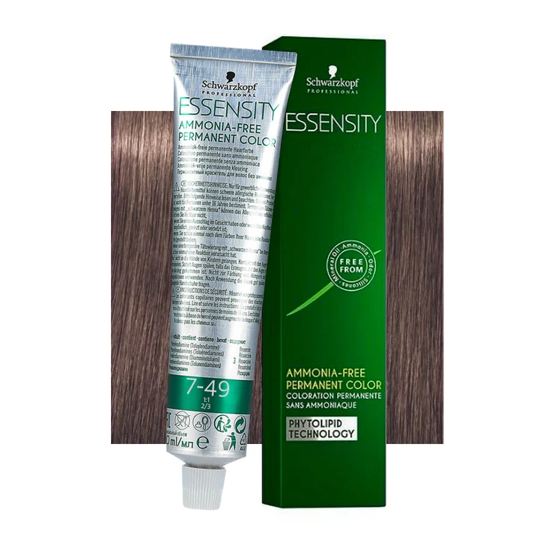 Schwarzkopf Essensity 7-49 Biondo Medio Beige Violetto 60ml - colorazione permanente senza ammoniaca