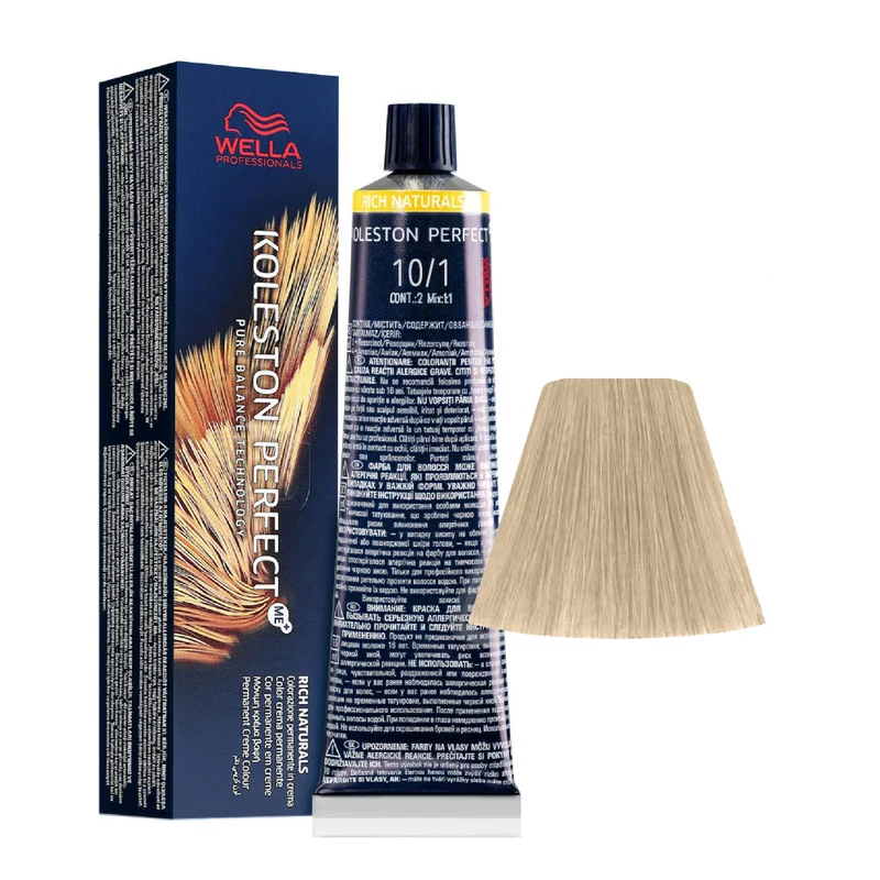 Wella Koleston Perfect Me+ Rich Naturals 10/1 Biondo Platino Cenere 60ml - colorazione permanente