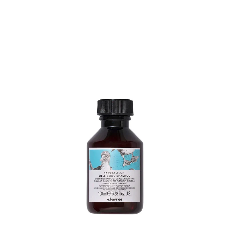 Davines Naturaltech Wellbeing Shampoo 100ml - shampoo idratante per tutti i tipi di capelli
