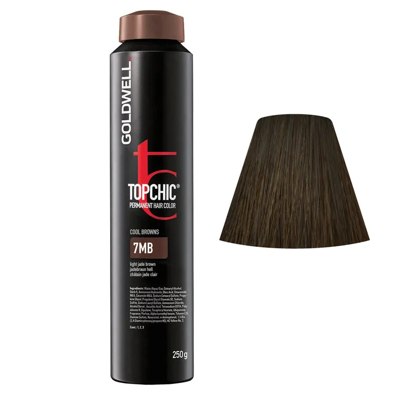 Goldwell Topchic Can 7MB Light Jade Brown 250gr - colore permanente in bombola