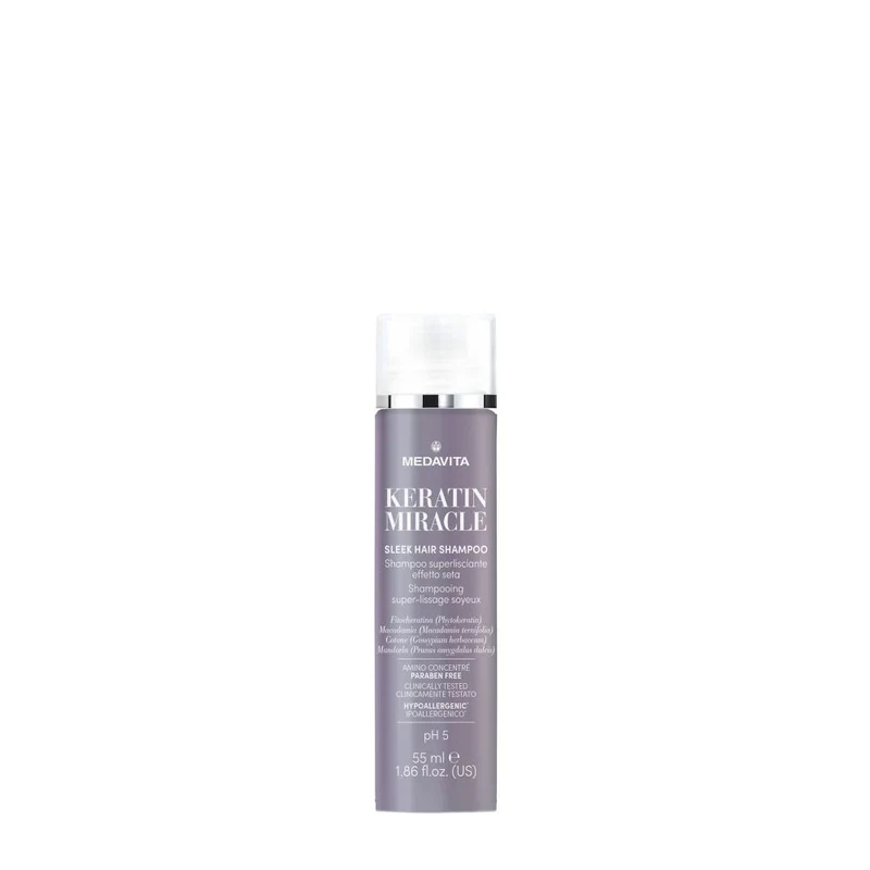 Medavita Lunghezze Keratin Miracle Sleek Hair Shampoo 55ml - shampoo lisciante
