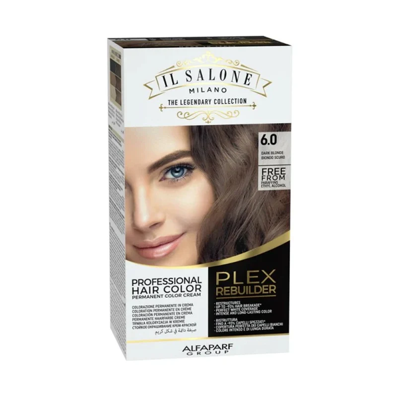 Alfaparf Milano Il Salone Plex Rebuilder Color Kit 6.0 Biondo Scuro - colorazione permanente in crema