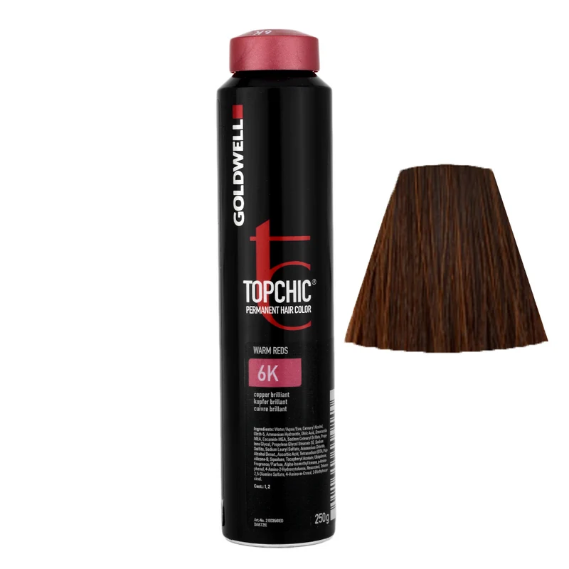 Goldwell Topchic Can W6K Brilliant Copper 250gr - colore permanente in bombola
