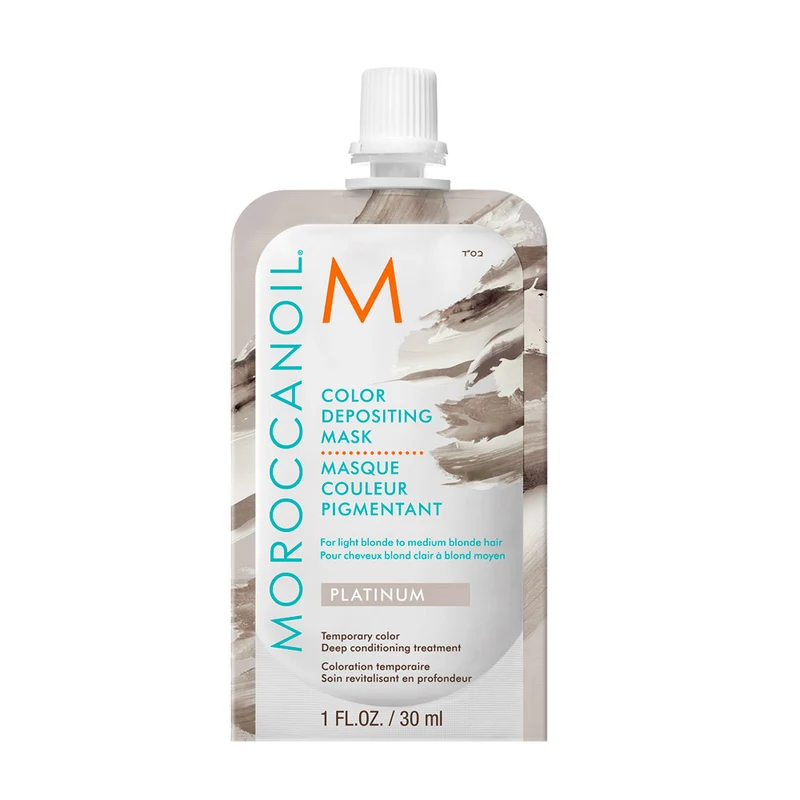 Moroccanoil Color Depositing Mask Platinum 30ml - maschera colorata platino