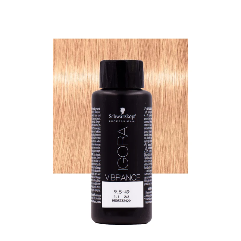 Schwarzkopf Igora Vibrance 9,5-49 Pastello Beige Violetto 60ml - colorazione tono su tono