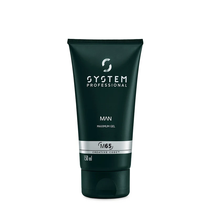 System Professional Man Maximum Gel M65, 150ml - gel tenuta forte