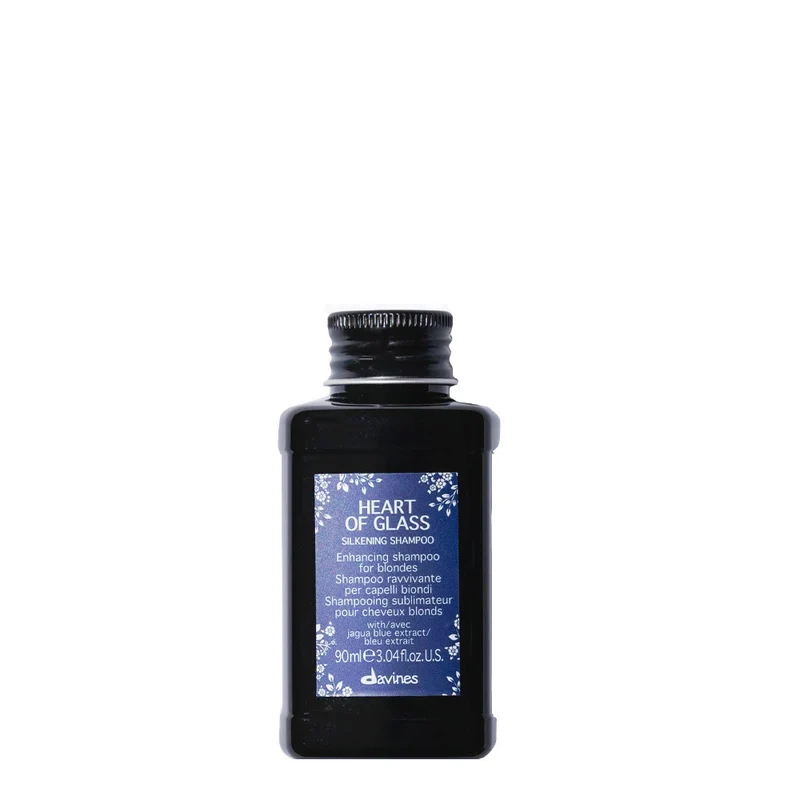 Davines Heart Of Glass Silkening Shampoo 90ml - shampoo ravvivante per capelli biondi