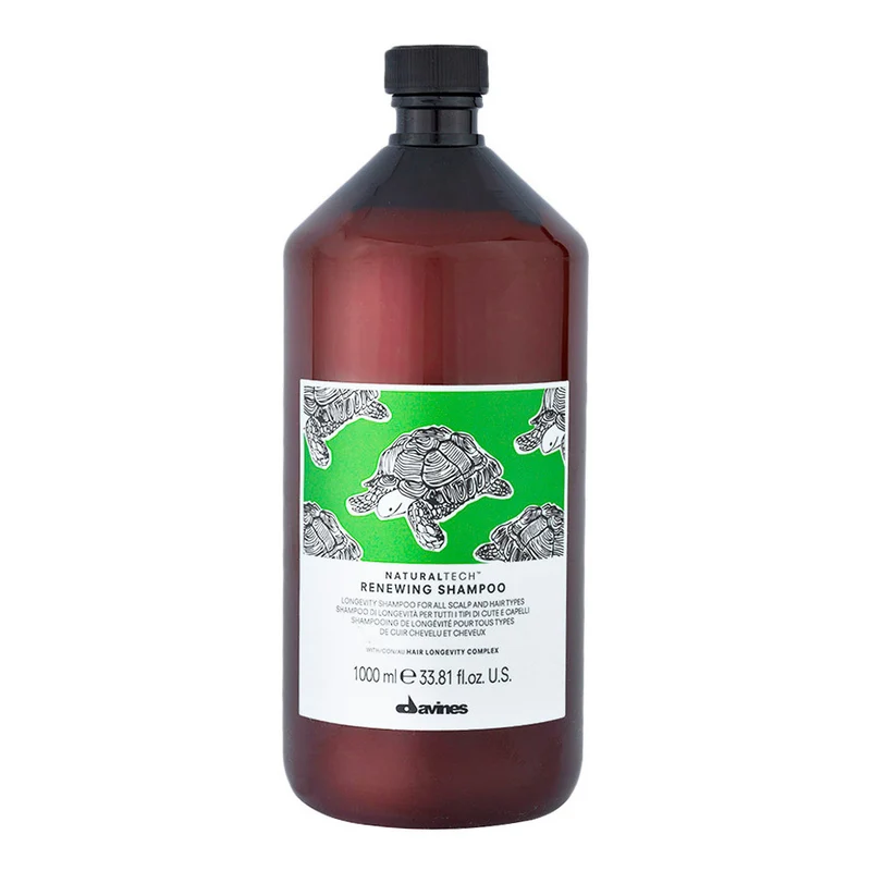 Davines Naturaltech Renewing Shampoo 1000ml - shampoo di longevità per tutti i tipi di cute e capelli