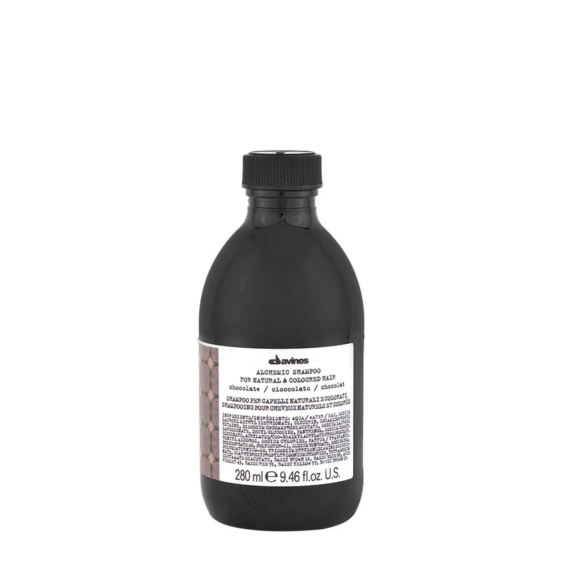 Davines Alchemic Shampoo Chocolate 280ml - shampoo per intensificare i riflessi di capelli castani e neri