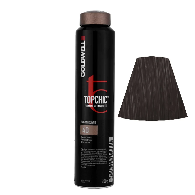 Goldwell Topchic Can W4B Havana Brown 250gr - colore permanente in bombola