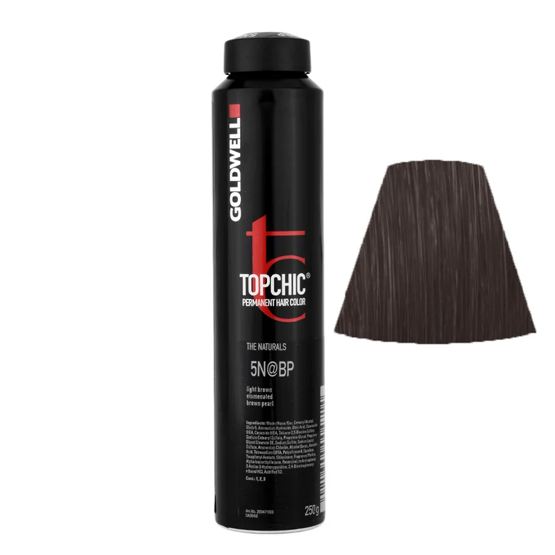Goldwell Topchic Can 5N@BP Light Brown Elumenated Brown Pearl 250gr - colore permanente in bombola