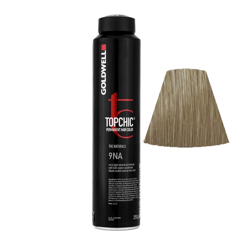 Goldwell Topchic Can 9NA Light-Light-Natural-Ashblonde 250gr - colore permanente in bombola