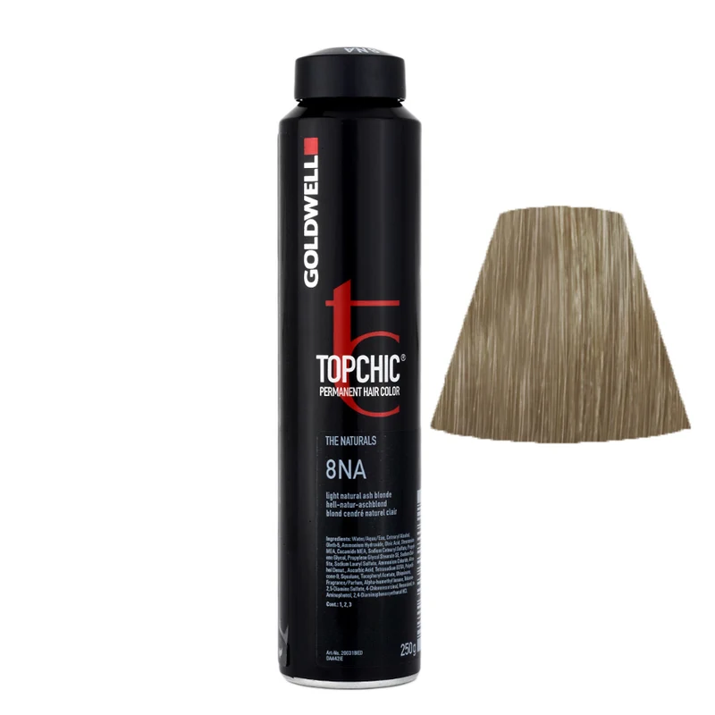 Goldwell Topchic Can 8NA Light-Natural-Ashblonde 250gr - colore permanente in bombola