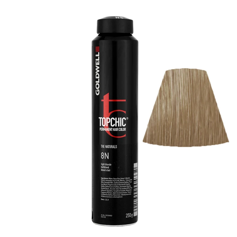 Goldwell Topchic Can 8N Light Blonde 250gr - colore permanente in bombola