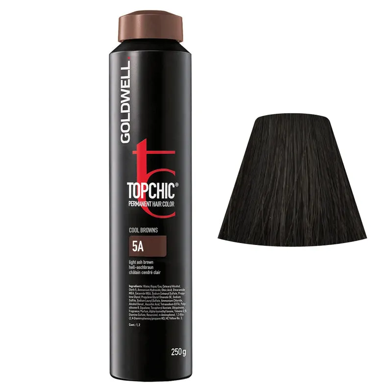 Goldwell Topchic Can 5A Light Ash Brown 250gr - colore permanente in bombola