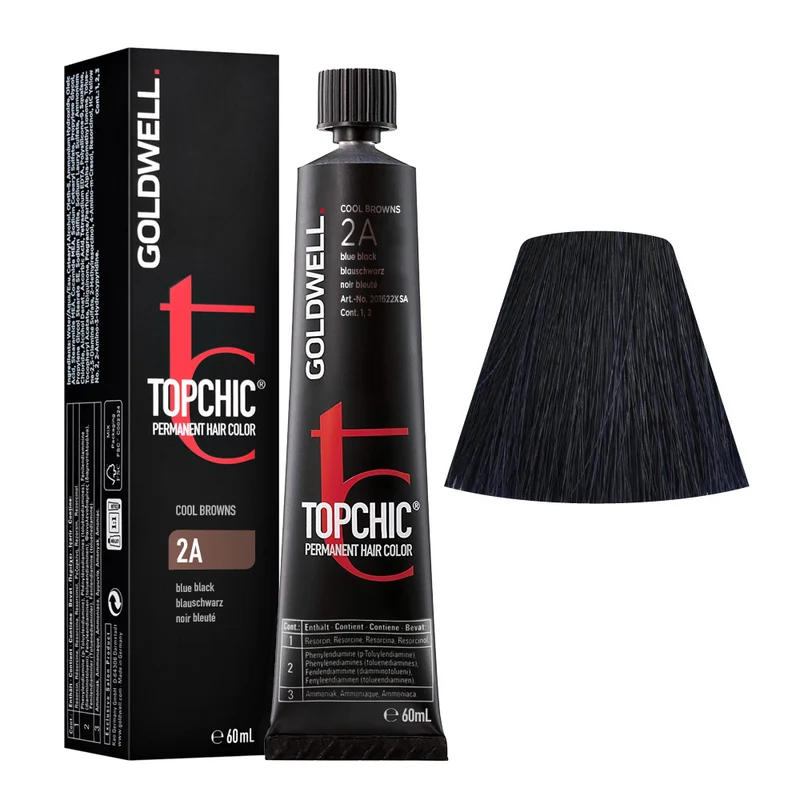 Goldwell Topchic Tube C2A Blue-Black 60ml - colore permanente in tubo
