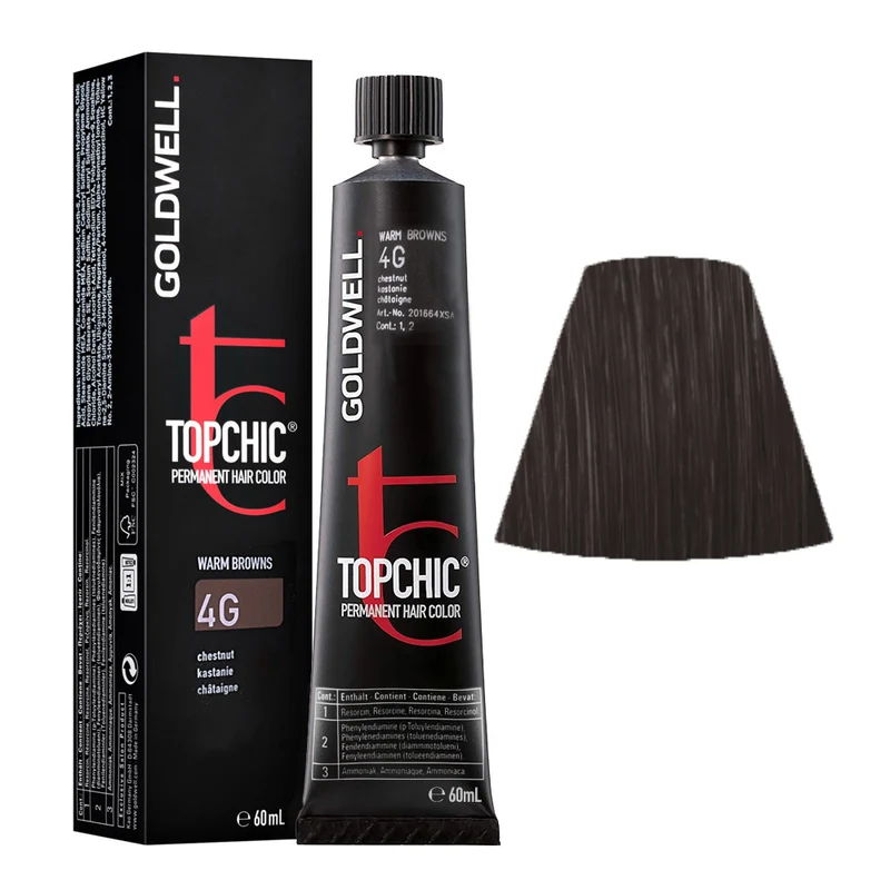 Goldwell Topchic Tube 4G Chestnut 60ml - colore permanente in tubo