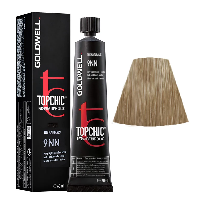 Goldwell Topchic Tube 9NN Light-Light Blonde Extra 60ml - colore permanente in tubo