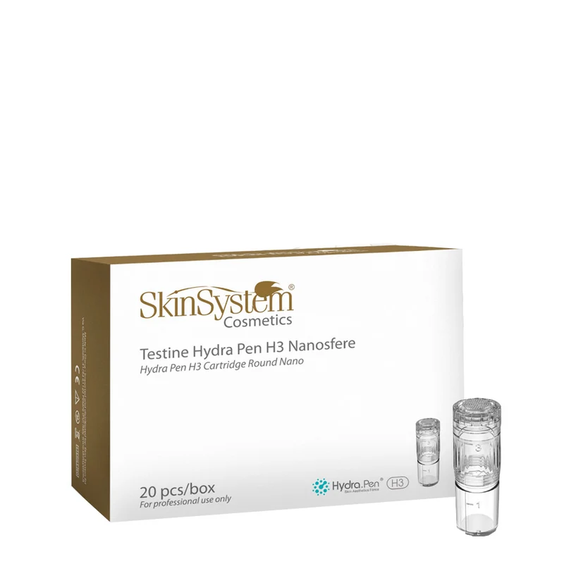 SkinSystem Hydra Pen H3 Cartridge Round Nano 20pz - testine hydra pen h3 nanosfere