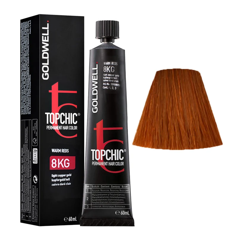Goldwell Topchic Tube 8KG Copper-Gold-Light 60ml - colore permanente in tubo