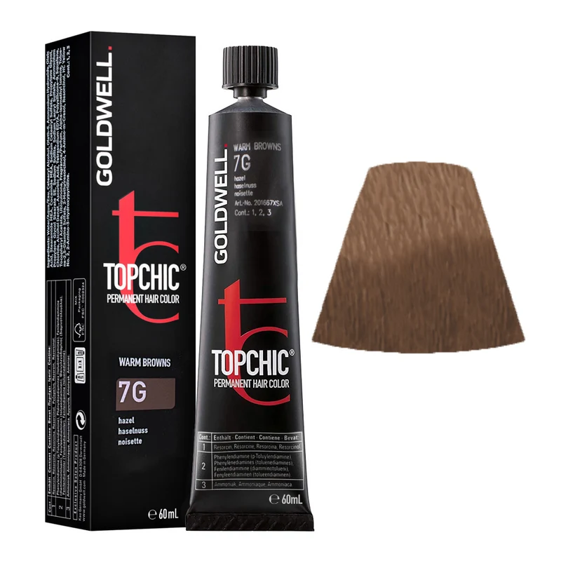 Goldwell Topchic Tube 7G Hazelnut 60ml - colore permanente in tubo