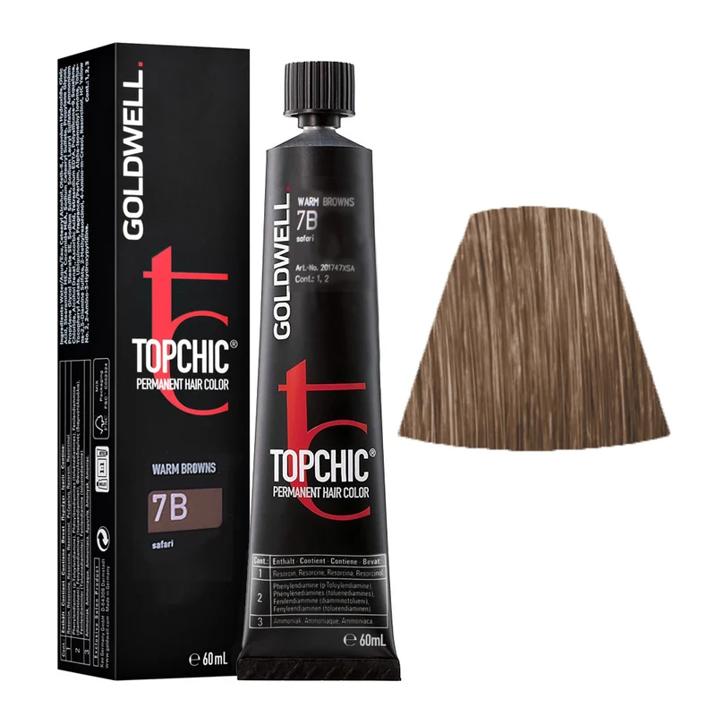 Goldwell Topchic Tube 7B Safari 60ml - colore permanente in tubo