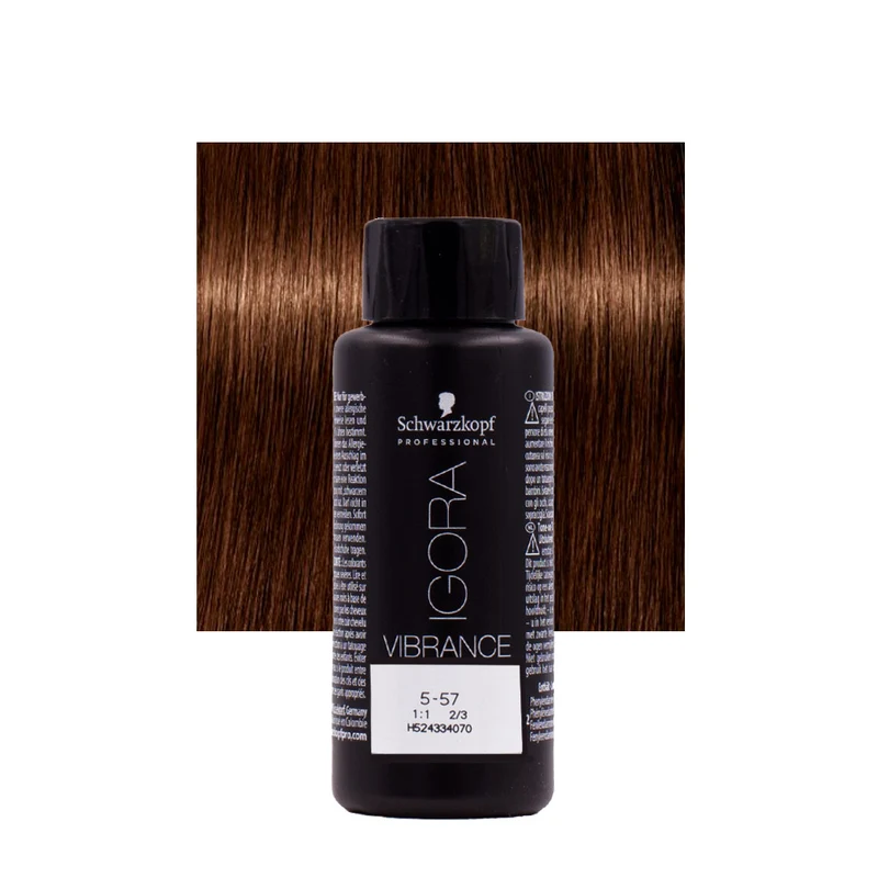 Schwarzkopf Igora Vibrance 5-57 Castano Chiaro Dorato Ramato 60ml - colorazione tono su tono