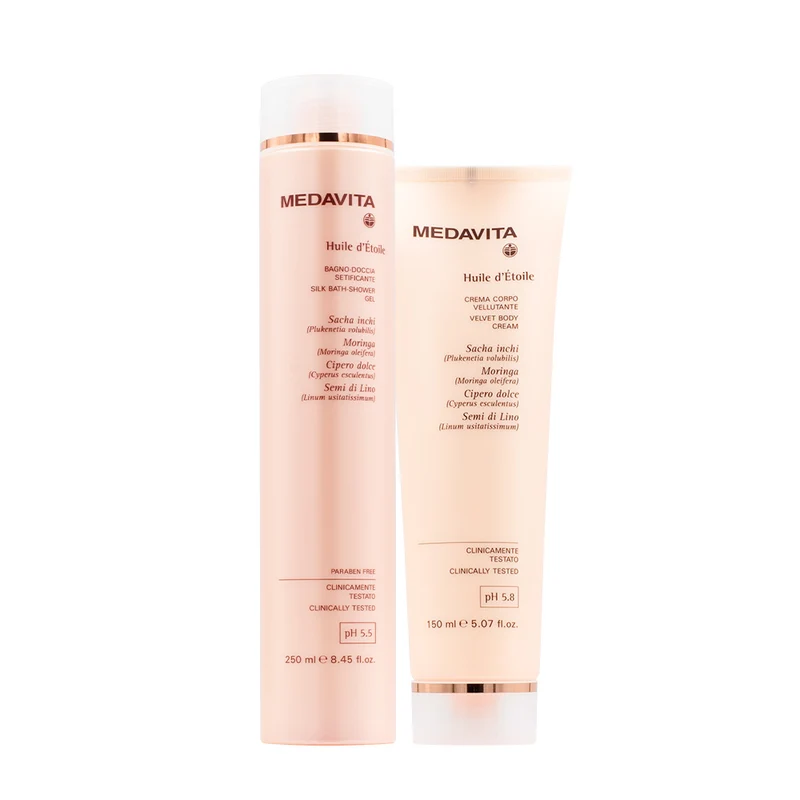 Medavita Huile d'etoile Bagno doccia 250ml Crema Corpo Idratante 150ml