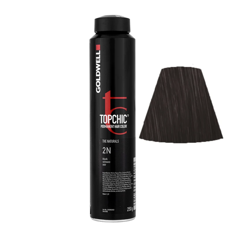 Goldwell Topchic Can 2N Black 250gr - colore permanente in bombola
