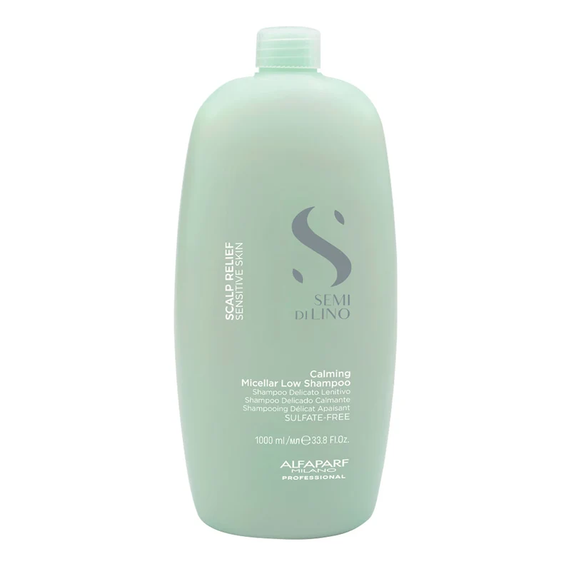 Alfaparf Milano Semi Di Lino Scalp Relief Calming Micellar Low Shampoo 1000ml - shampoo delicato lenitivo