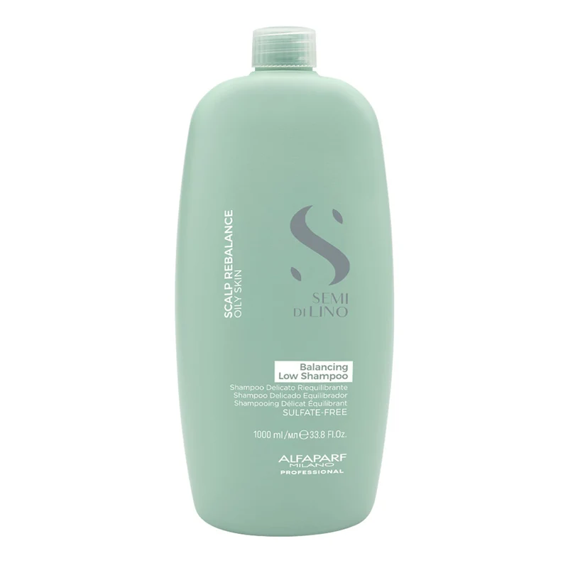 Alfaparf Milano Semi Di Lino Scalp Rebalance Balancing Low Shampoo 1000ml - shampoo delicato seboregolatore