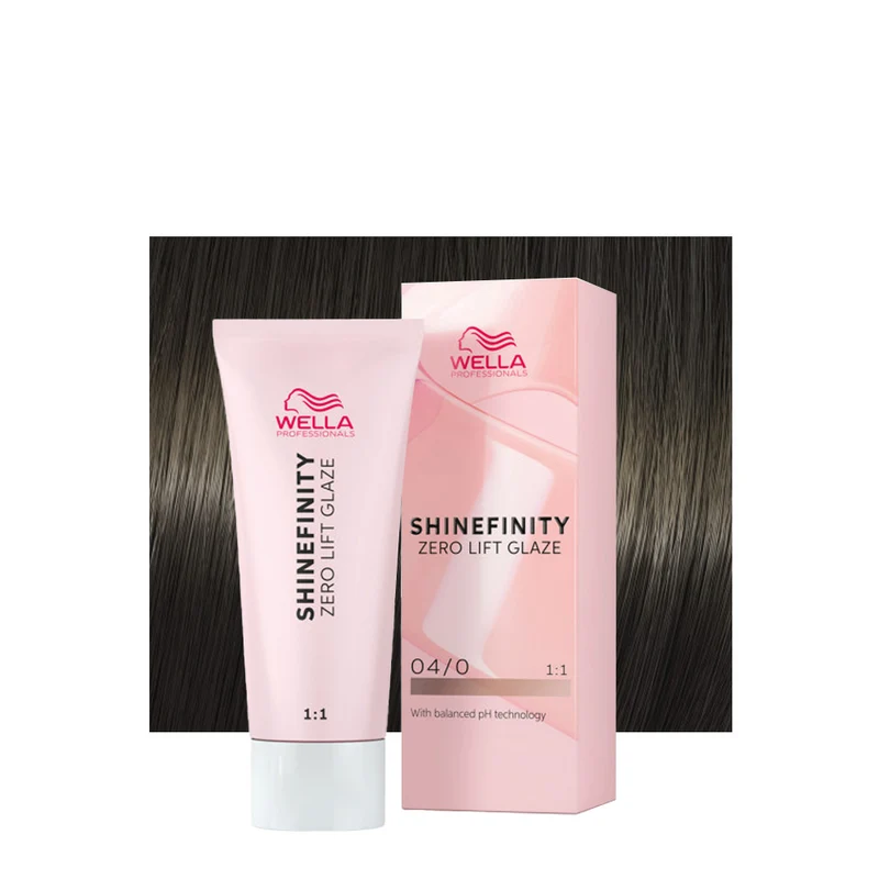 Wella Shinefinity Base Naturale 04/0 Castano Medio Caldo Naturale 60ml - colore demi-permanente