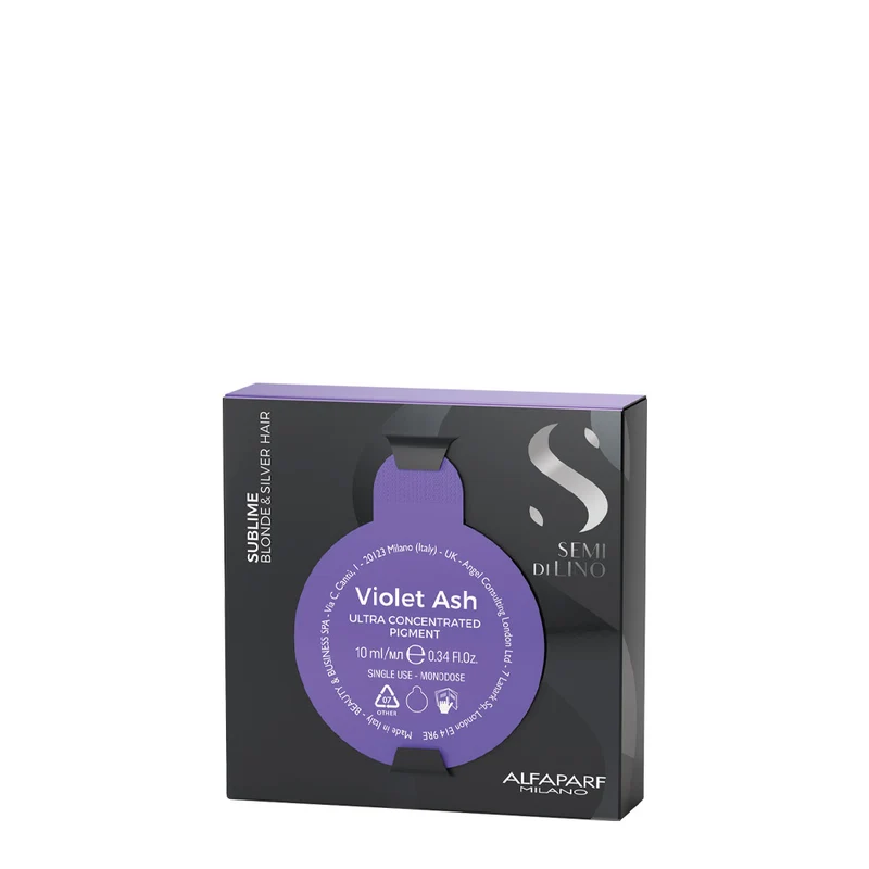 Alfaparf Milano Semi di Lino Sublime Violet Ash Ultra Concetrated Pigment 10ml - pigmento anti-giallo