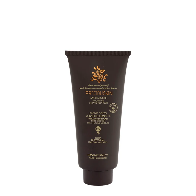 Tecna Preciouskin Sacha Inchi Nourishing Organic Body Wash 200ml - bagnoschiuma idratante naturale