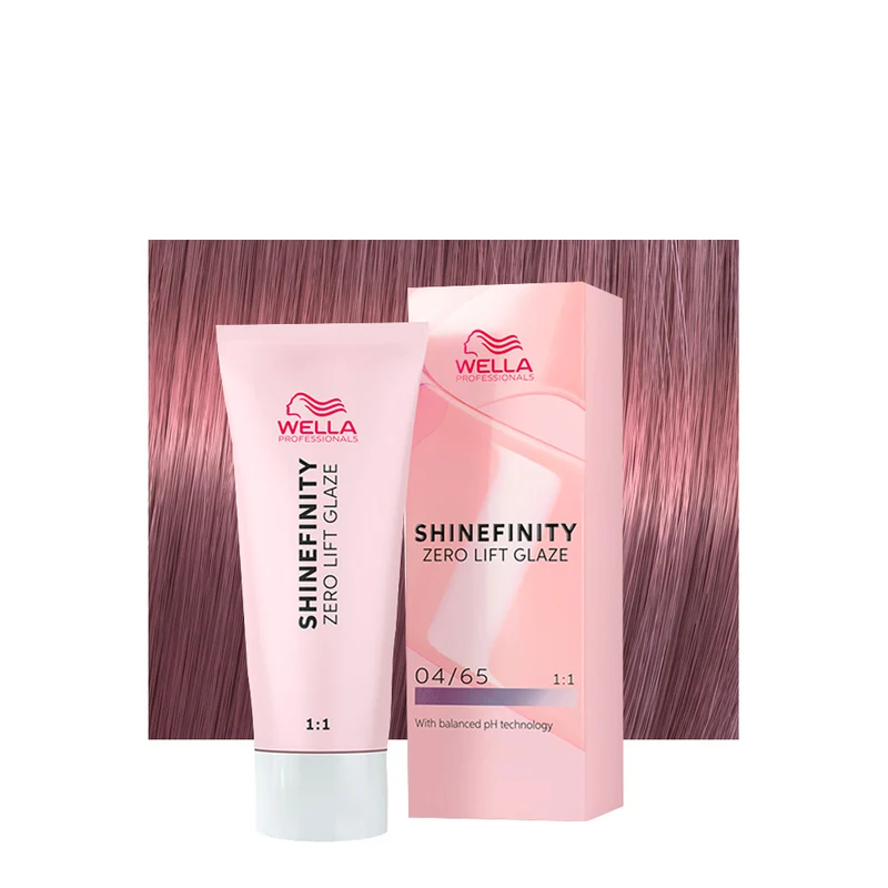 Wella Shinefinity Deep Cherry 04/65 Castano Medio Violetto 60ml - colore demi-permanente